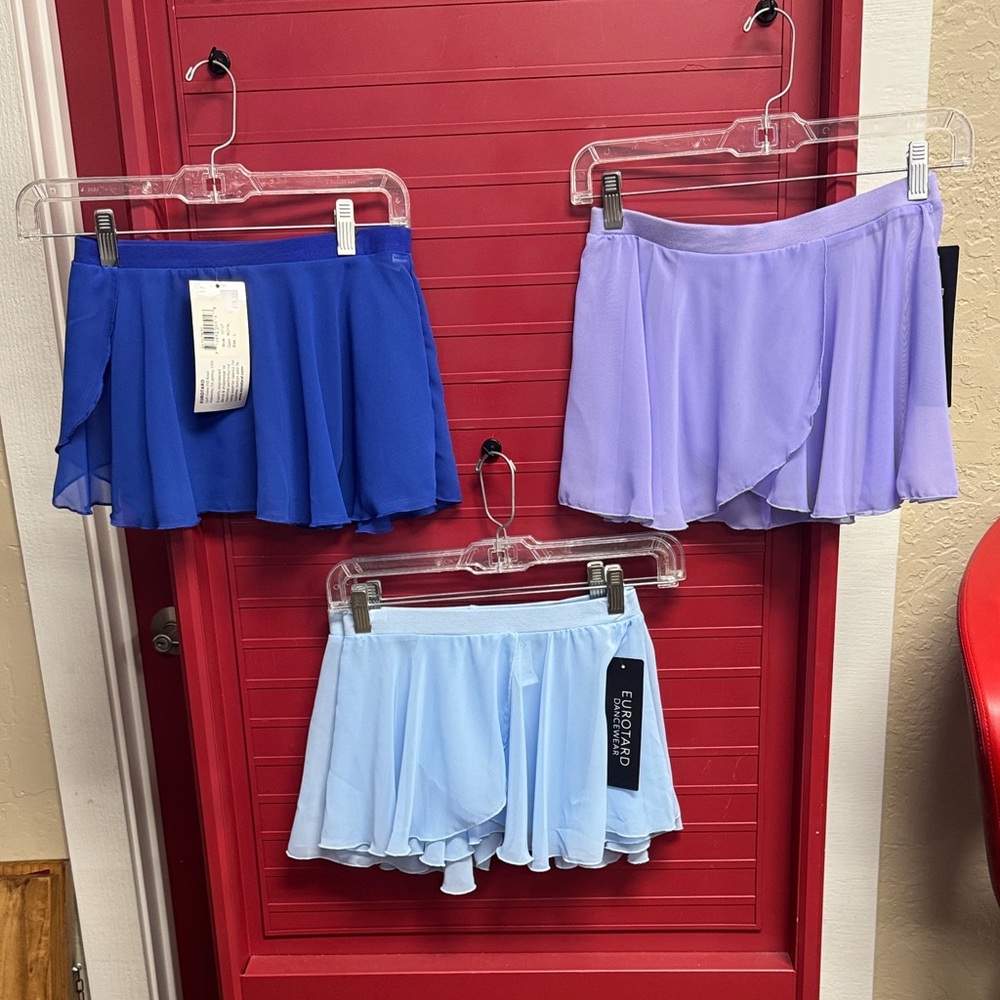 Dance ballet Skirts KIDS- Lt Blue, Royal Blue, Purple